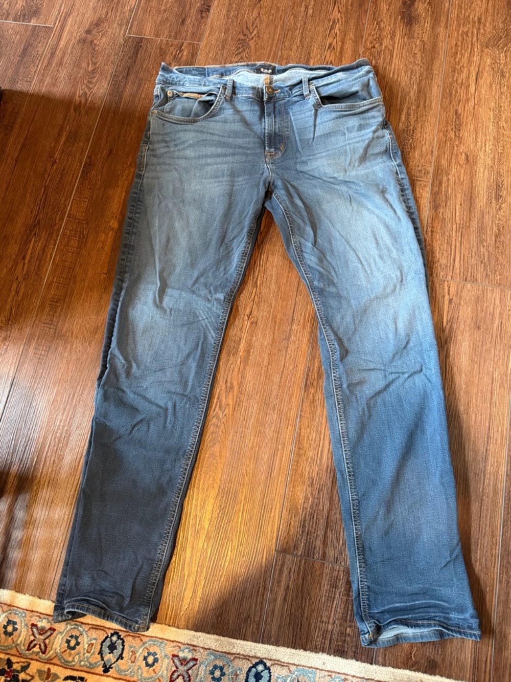 Hudson Men’s Blake Slim Straight Leg Jeans - Medium Wash Denim size 38